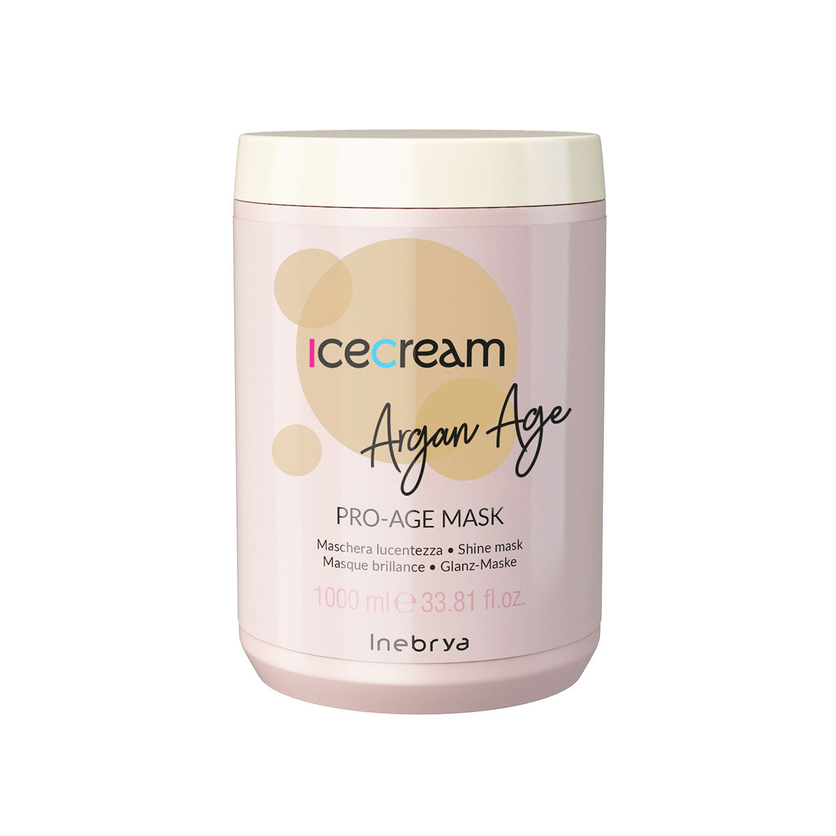 Mascarilla Inebrya Argan Age 1000ml hidratación y brillo