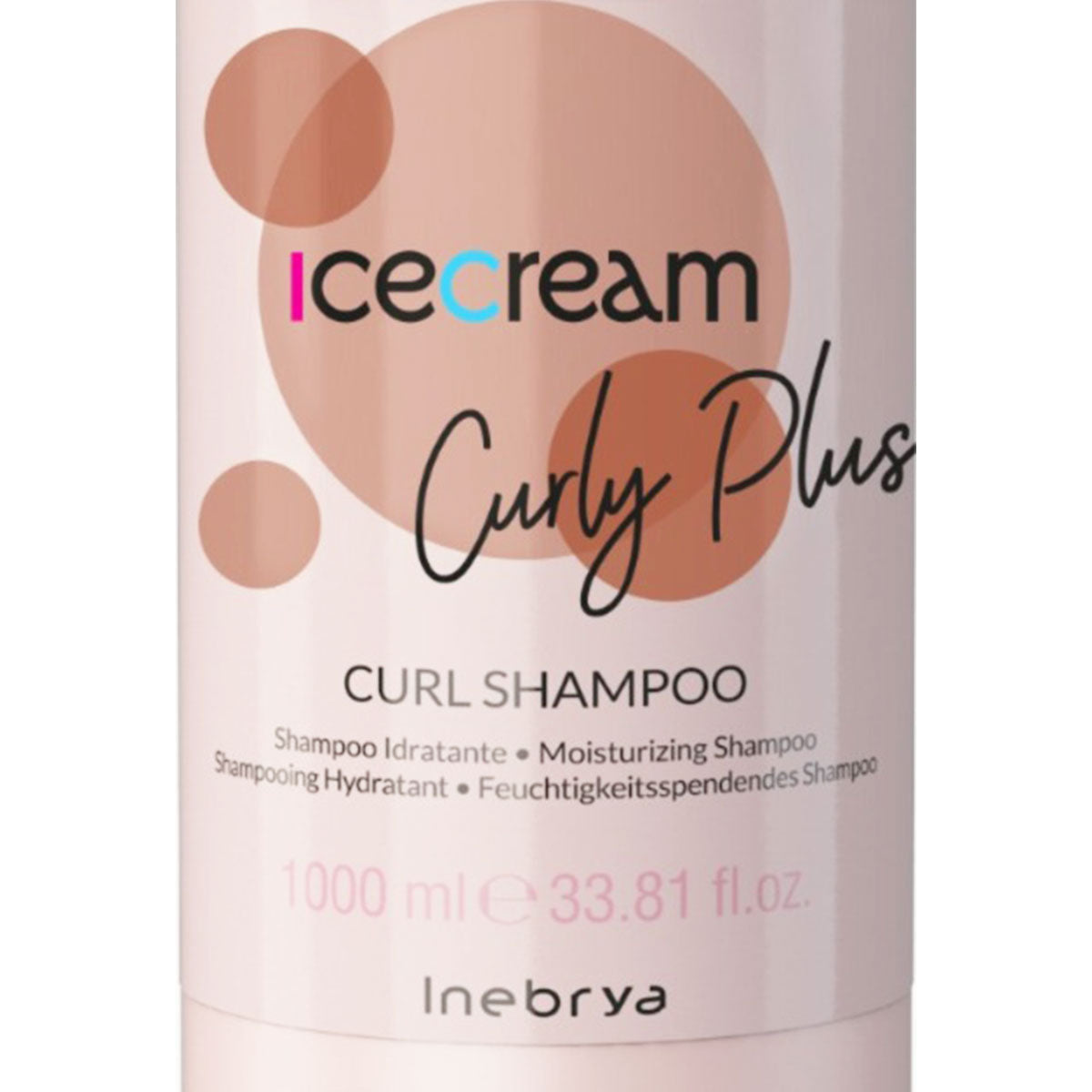Shampoo Inebrya Curl 1000ml hidratación y control de frizz