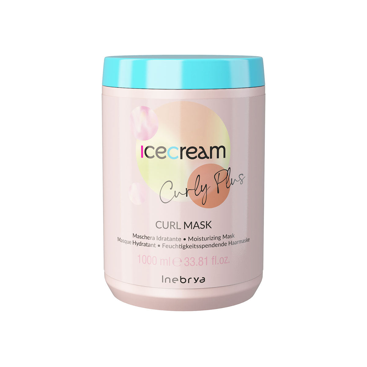 Mascarilla Inebrya Curl Mask 1000ml tratamiento anti-frizz