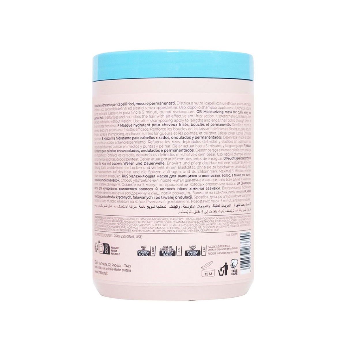 Mascarilla Inebrya Curl Mask 1000ml tratamiento anti-frizz