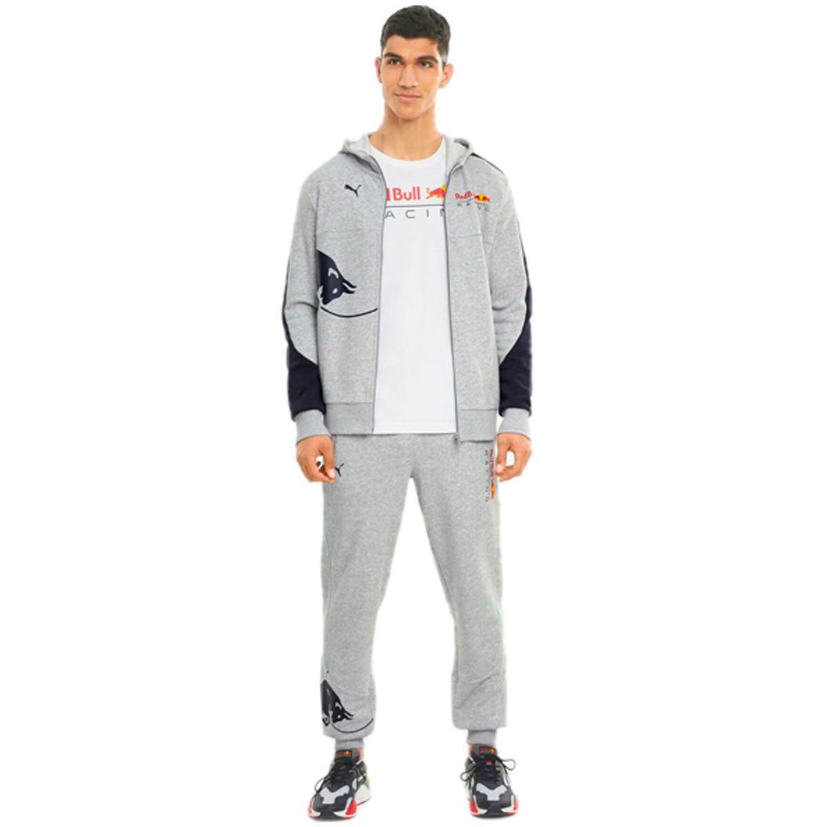 Sudadera Puma Red Bull Racing Full Zip Hombre 763107 - Azul L