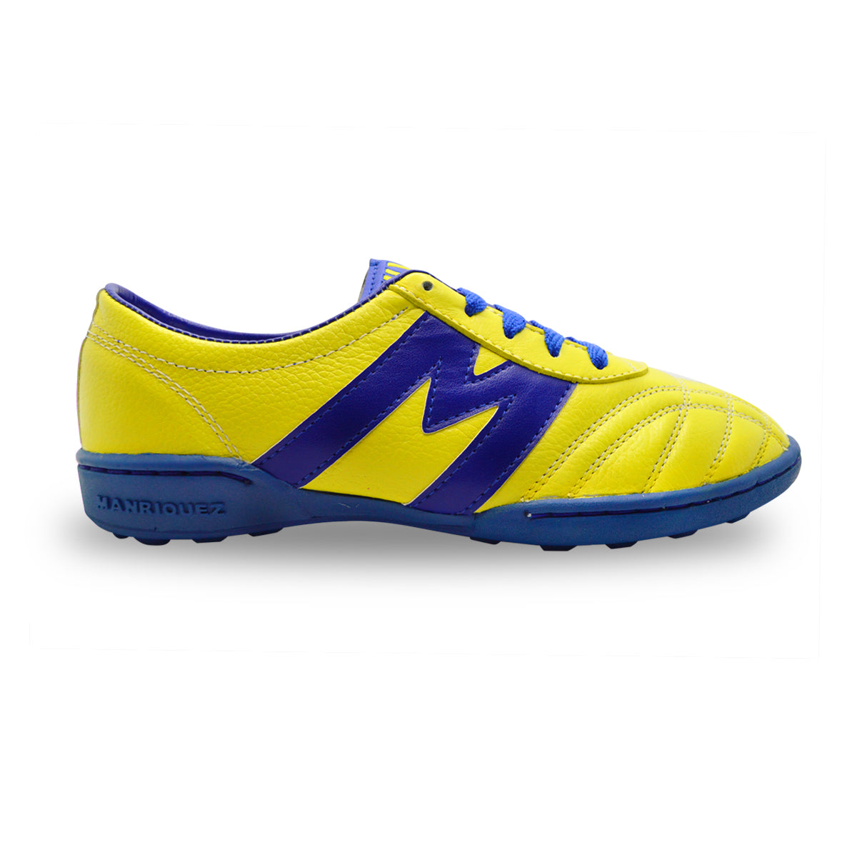 Tenis fútbol rápido infantil Manriquez turf amarillo azul-22