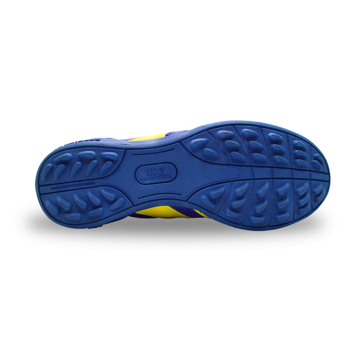 Tenis fútbol rápido infantil Manriquez turf amarillo azul-23
