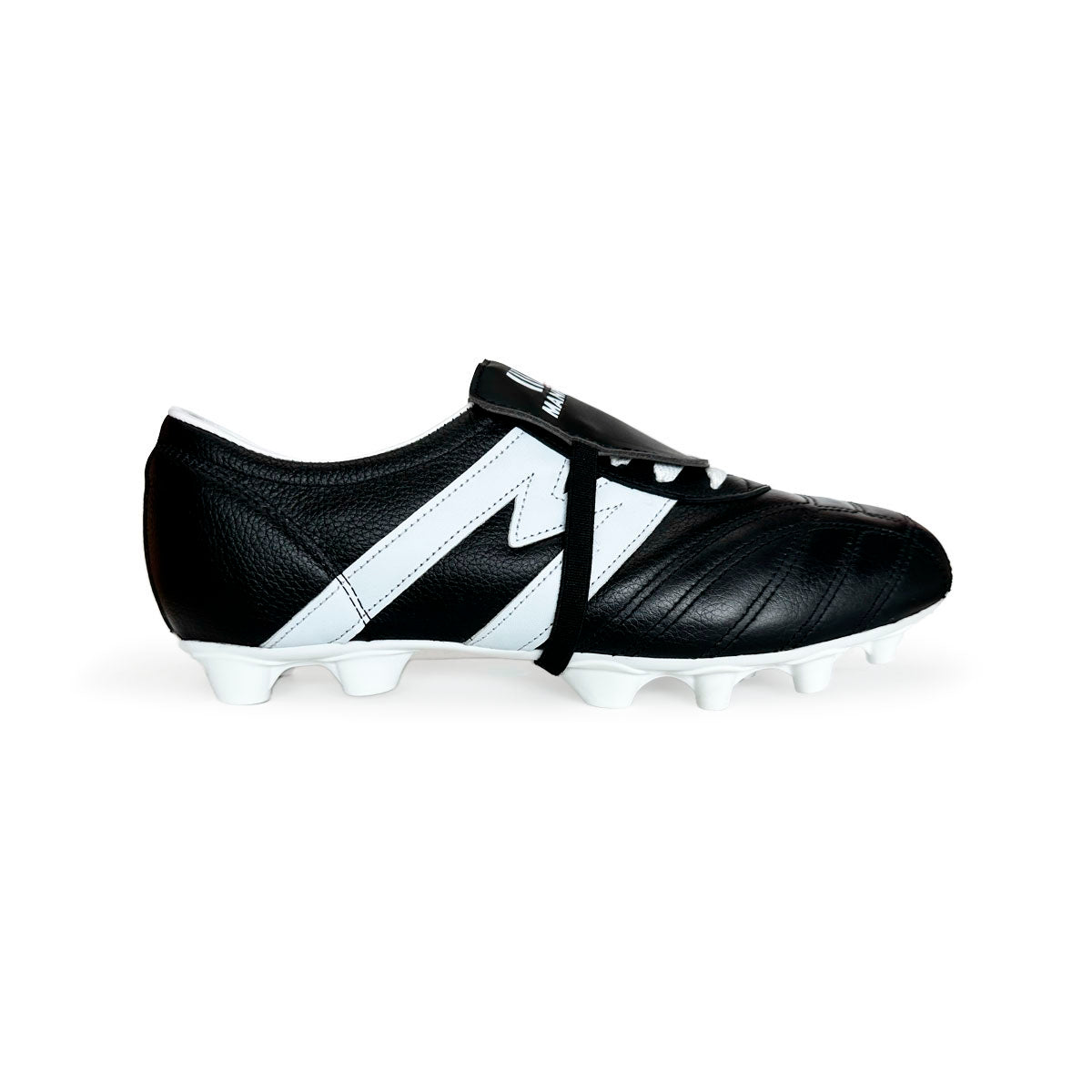 Tenis de fútbol Manríquez cómodos con suela TPU negro blanco