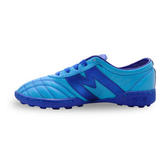 Tenis fútbol rápido infantil Manriquez turf suela hule azul-22