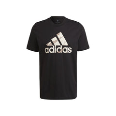 Playera Adidas Essentials Camo Hombre HE1876 Negro Talla S