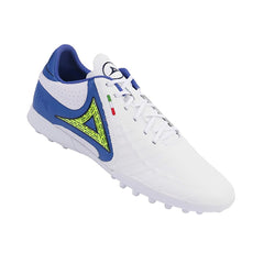 Botines Pirma Brasil Turf Blanco Azul Cómodos y Resistentes