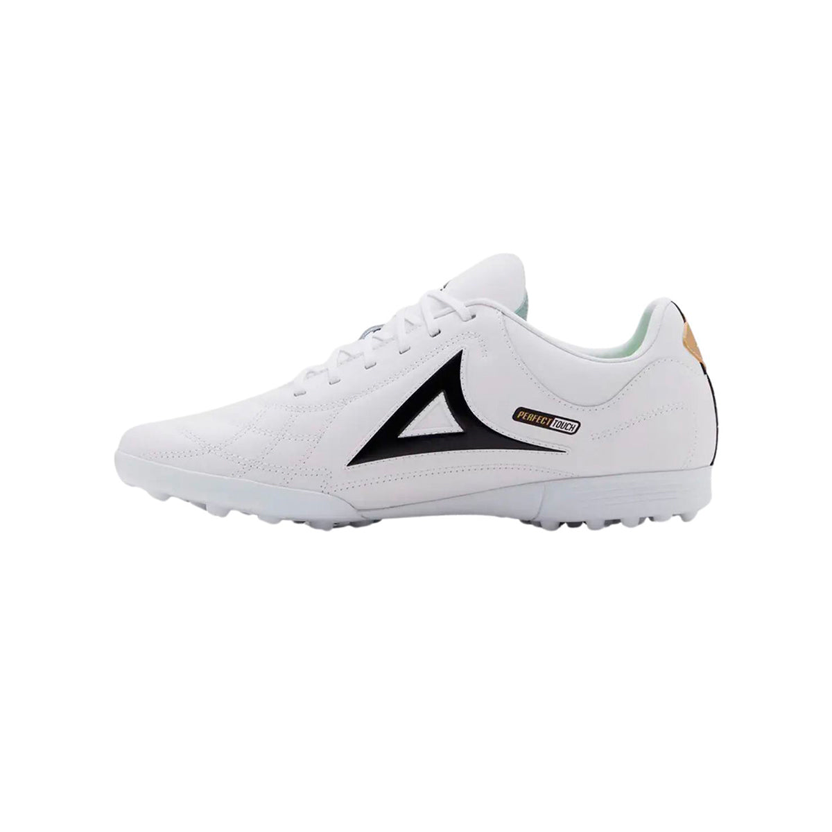 Tenis Pirma Fútbol Brasil 3052 Blanco y Dorado Alta Tracción