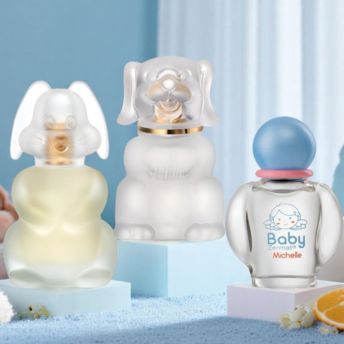 Set 3 perfumes Zermat bebé Boby Michell Bouny floral suave