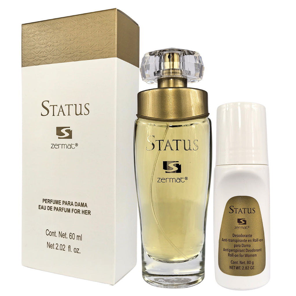 Perfume Status Dama Zermat 60 ml + Desodorante Original