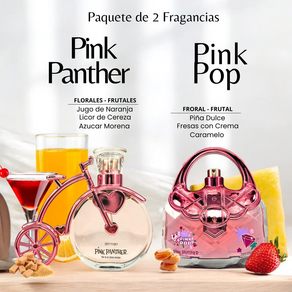 Set perfumes Zermat mujer Pink Panther y Pink Pop floral