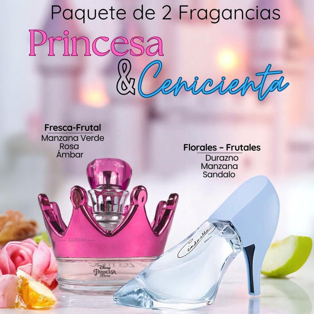 Set perfumes Zermat Princesa y Cenicienta niñas princesas