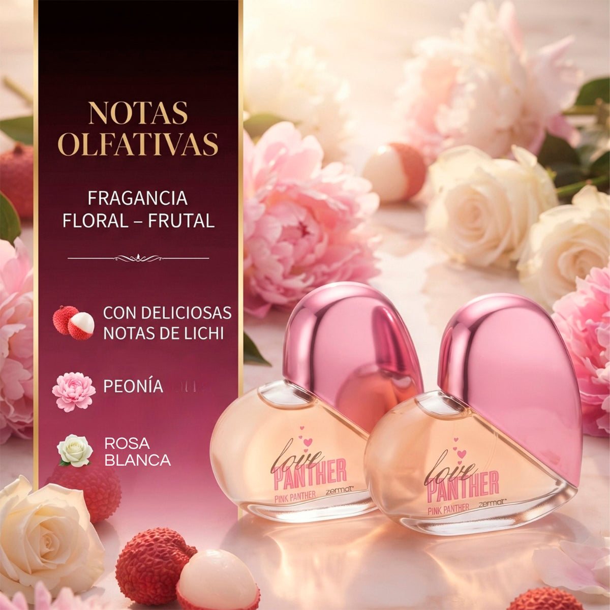 Perfume Mujer Love Panther Duo Floral Frutal Zermat
