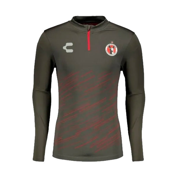 Sudadera Charly Xolos Pullover Hombre 19/20 - GRIS/ROJO L