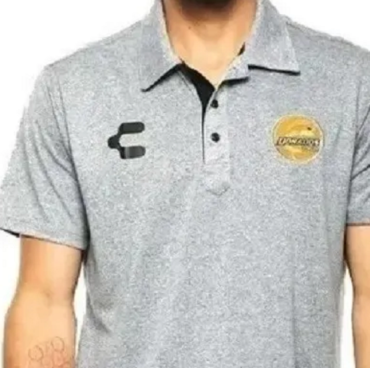 Playera Polo Charly Dorados Hombre 5007648 - Gris L