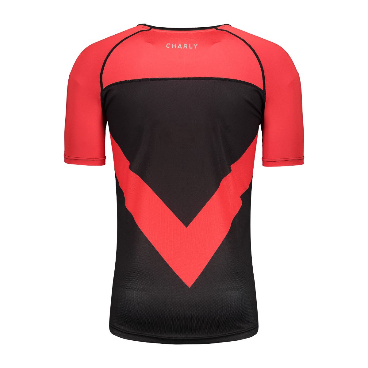 Playera Charly Sport Running Hombre 5009348 - NEGRO/ROJO S