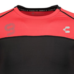 Playera Charly Sport Running Hombre 5009348 - NEGRO/ROJO M