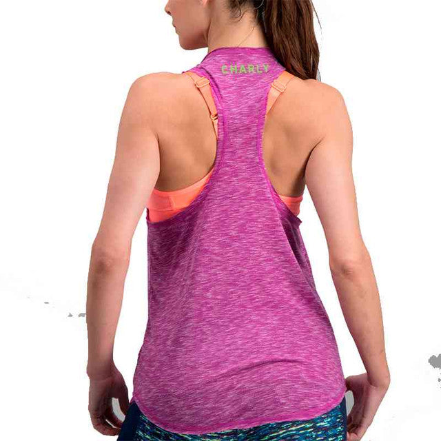 Tank Charly Mujer Fitness 5010050 - Rosa M