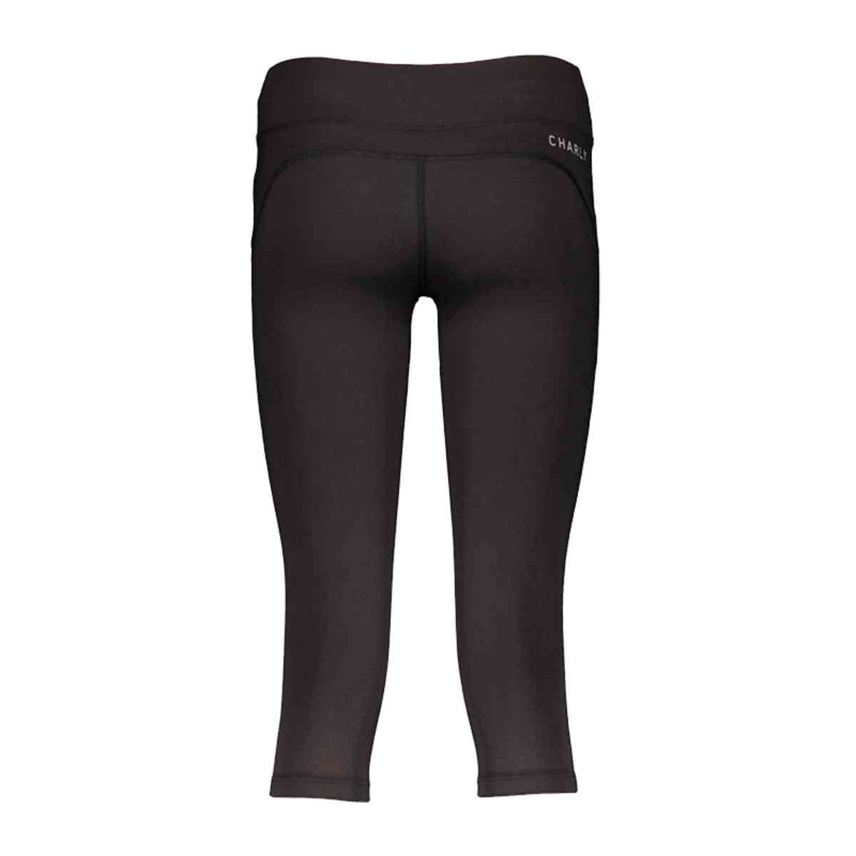PANTALON CAPRI CHARLY DAMA FITNESS NEGRO TALLA S