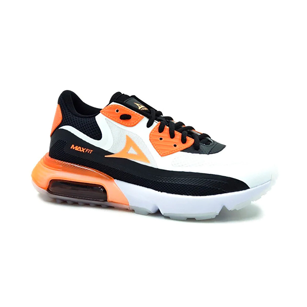 Tenis Pirma Max Fit 5036 blanco naranja con cámara de aire confort