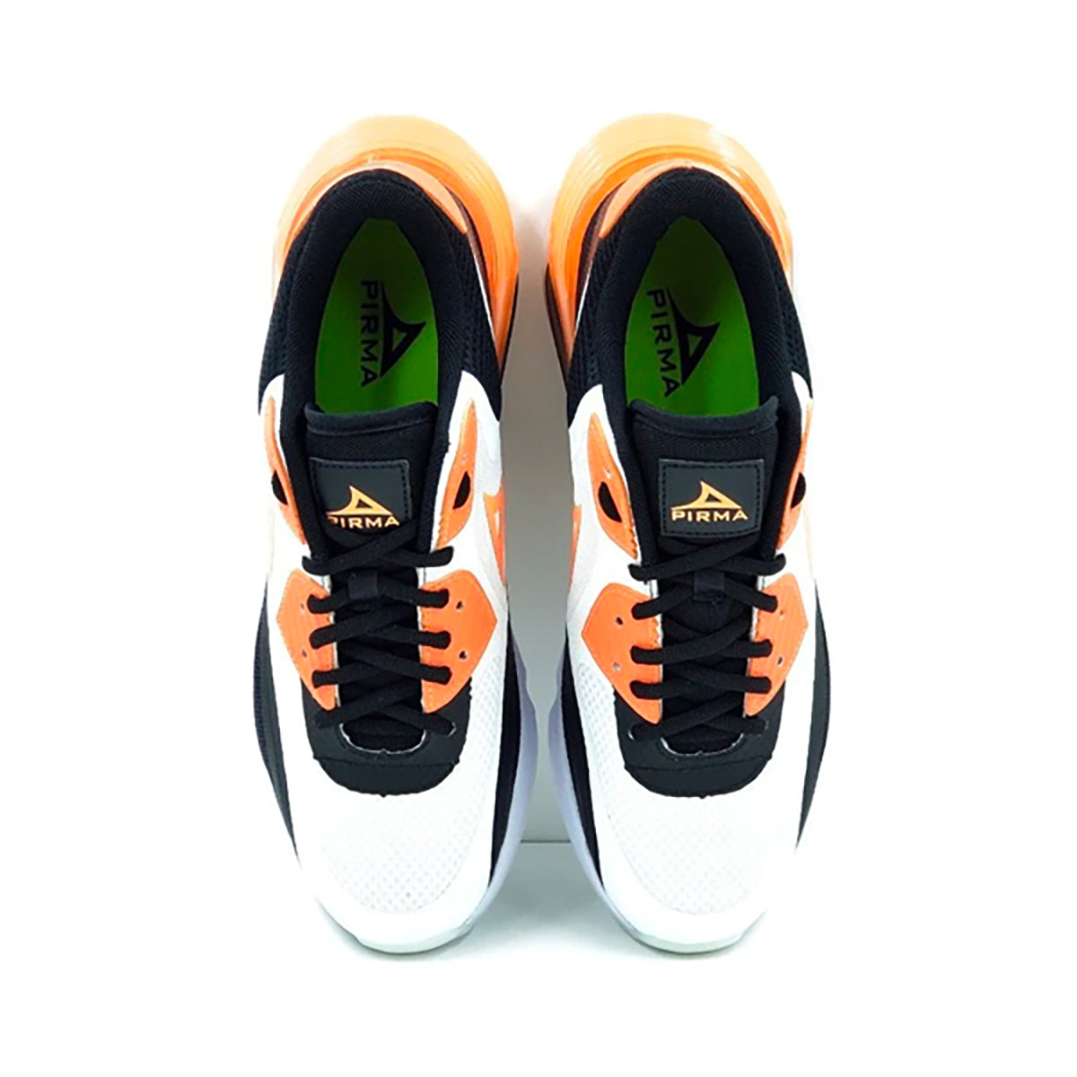 Tenis Pirma Max Fit 5036 blanco naranja con cámara de aire confort