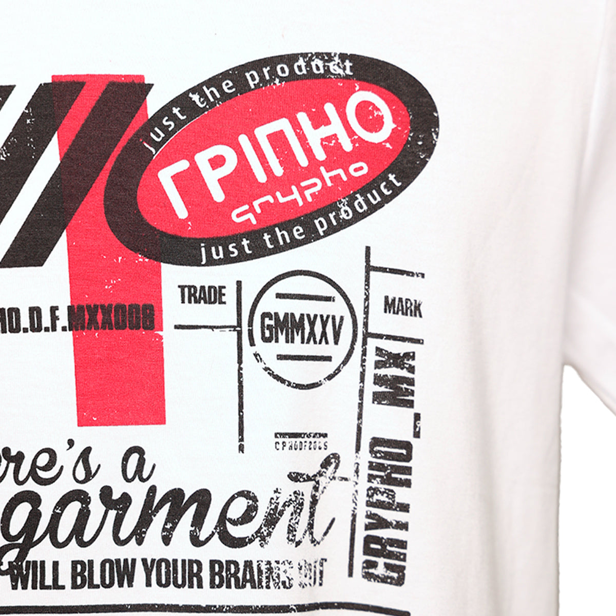Playera diversa caballero estampada en serigrafia Grypho-S, M, L, XL