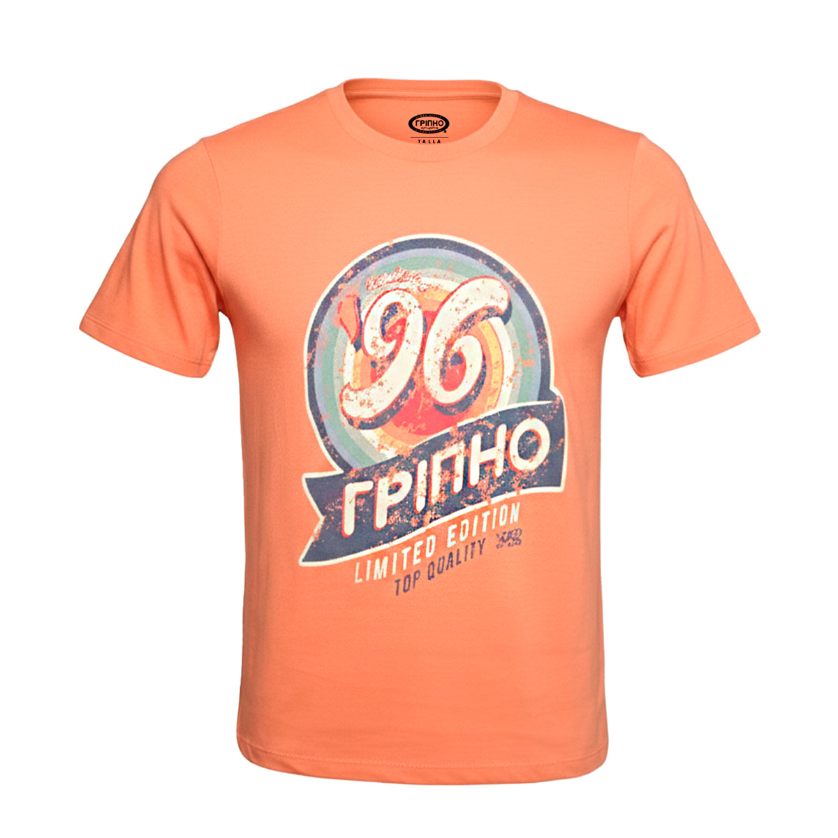 Playera Disco estampada algodón Grypho discharge hombre-S, M, L, XL