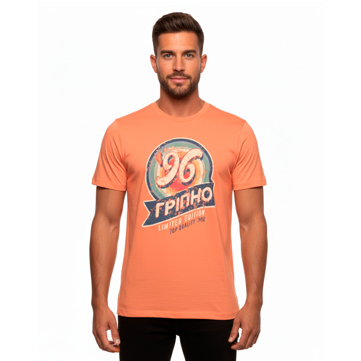 Playera Disco estampada algodón Grypho discharge hombre-S, M, L, XL