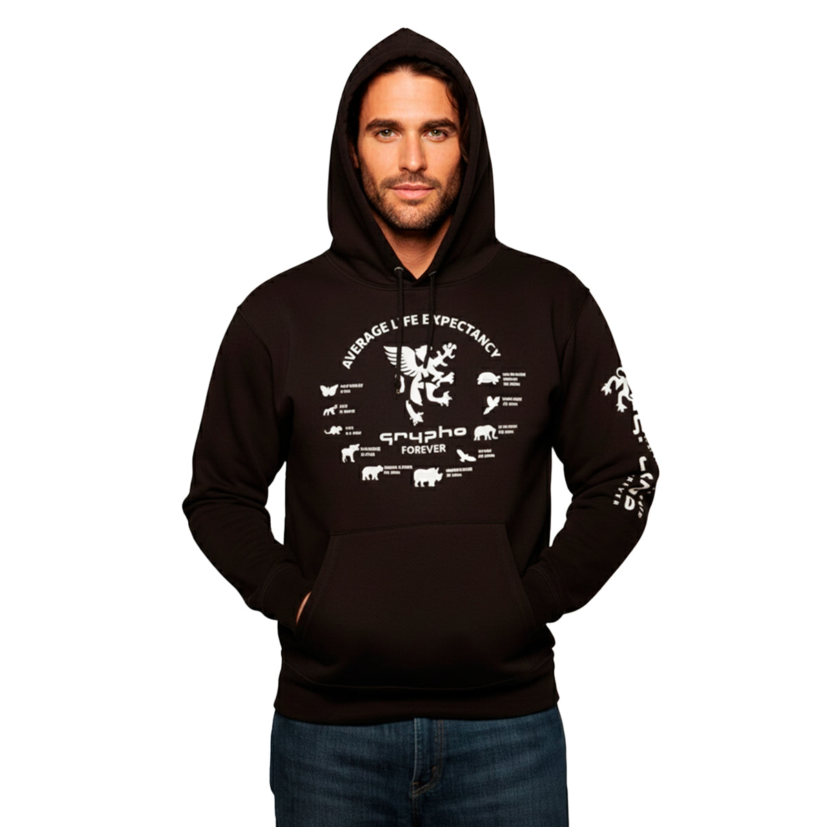 Hoodie California para con capucha Grypho Sudadera-S, M, L, XL