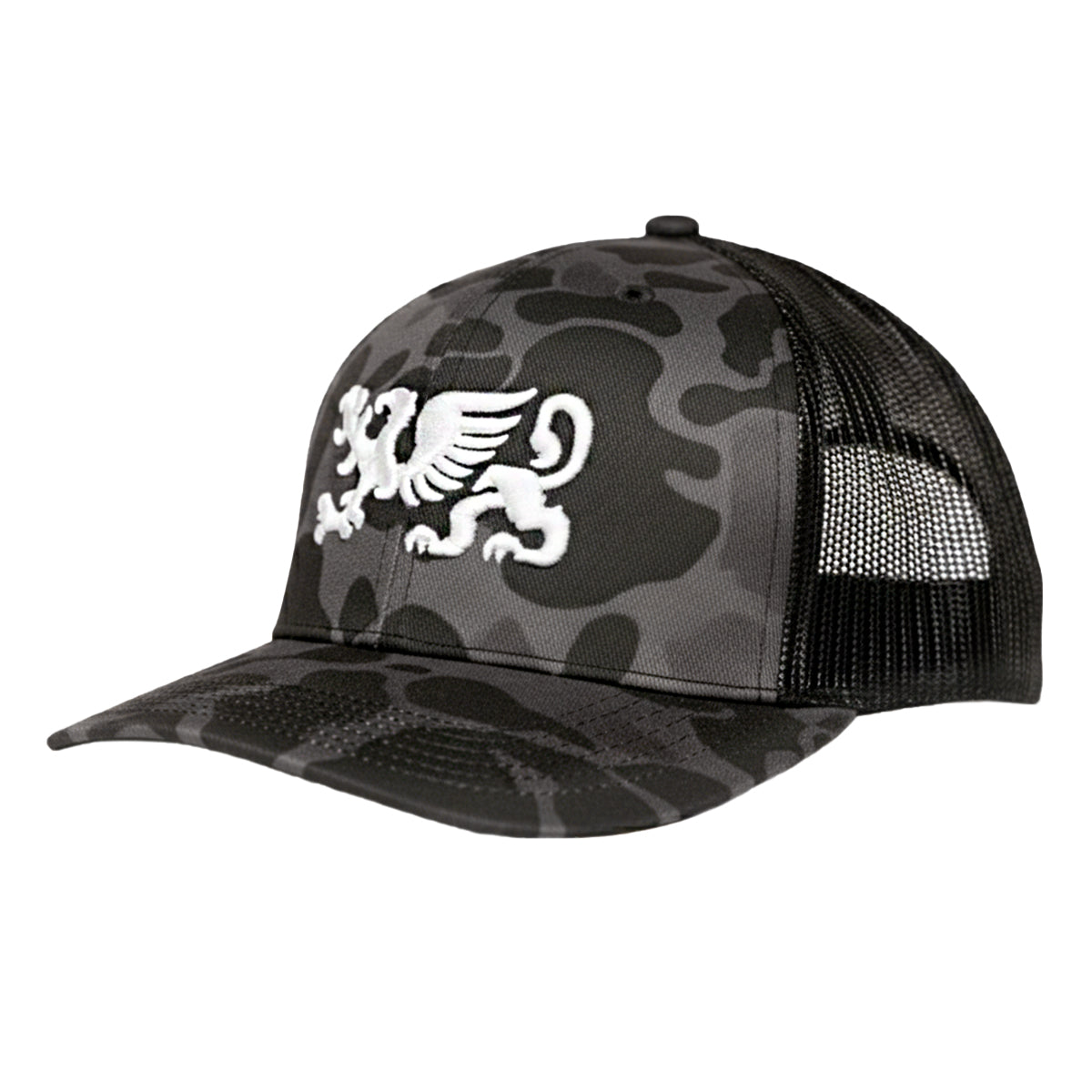 Gorra Grypho Camo Command Bordado 3D Trucker Negra hombre-Unitalla