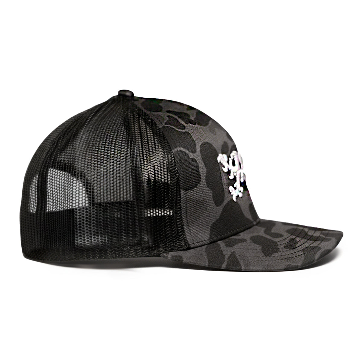 Gorra Grypho Camo Command Bordado 3D Trucker Negra hombre-Unitalla