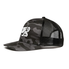 Gorra Grypho Camo Command Bordado 3D Trucker Negra hombre-Unitalla