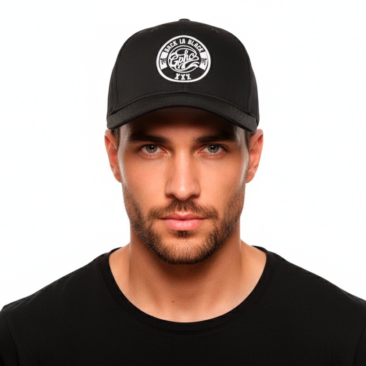 Gorra Grypho Aniversario Back In Black Bordado 3D Negra-Unitalla