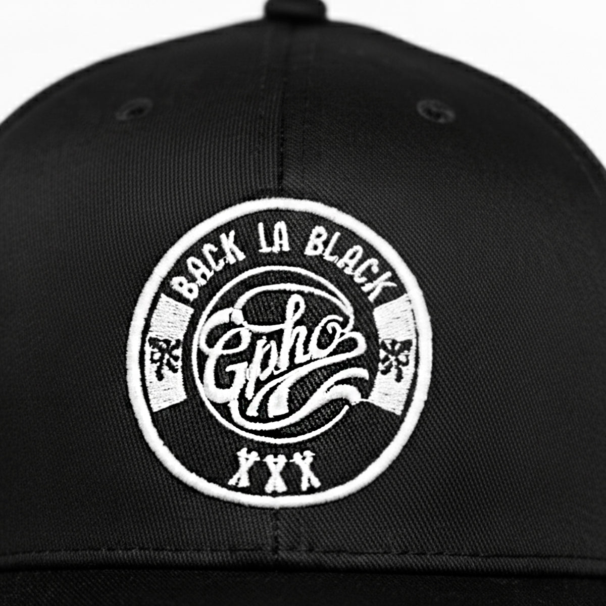 Gorra Grypho Aniversario Back In Black Bordado 3D Negra-Unitalla
