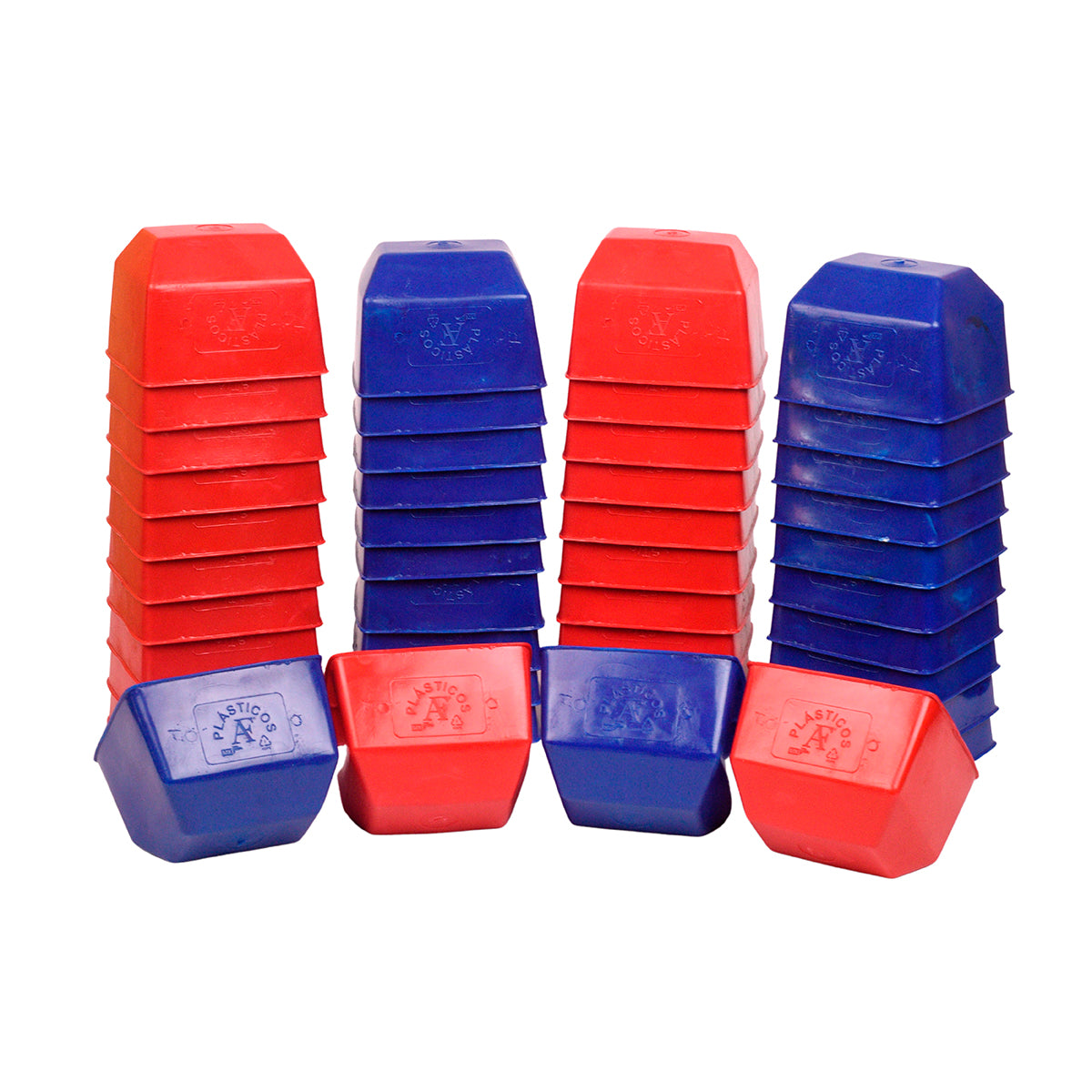 50 bebederos comederos 25 rojos 25 azules Plásticos AF