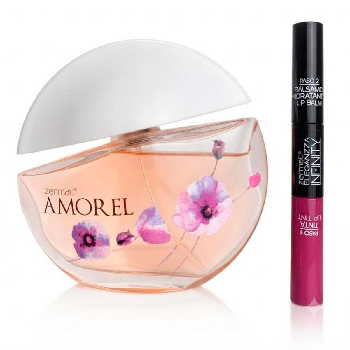 Perfume Mujer Zermat Amorel Estuche con Tinta Rosa