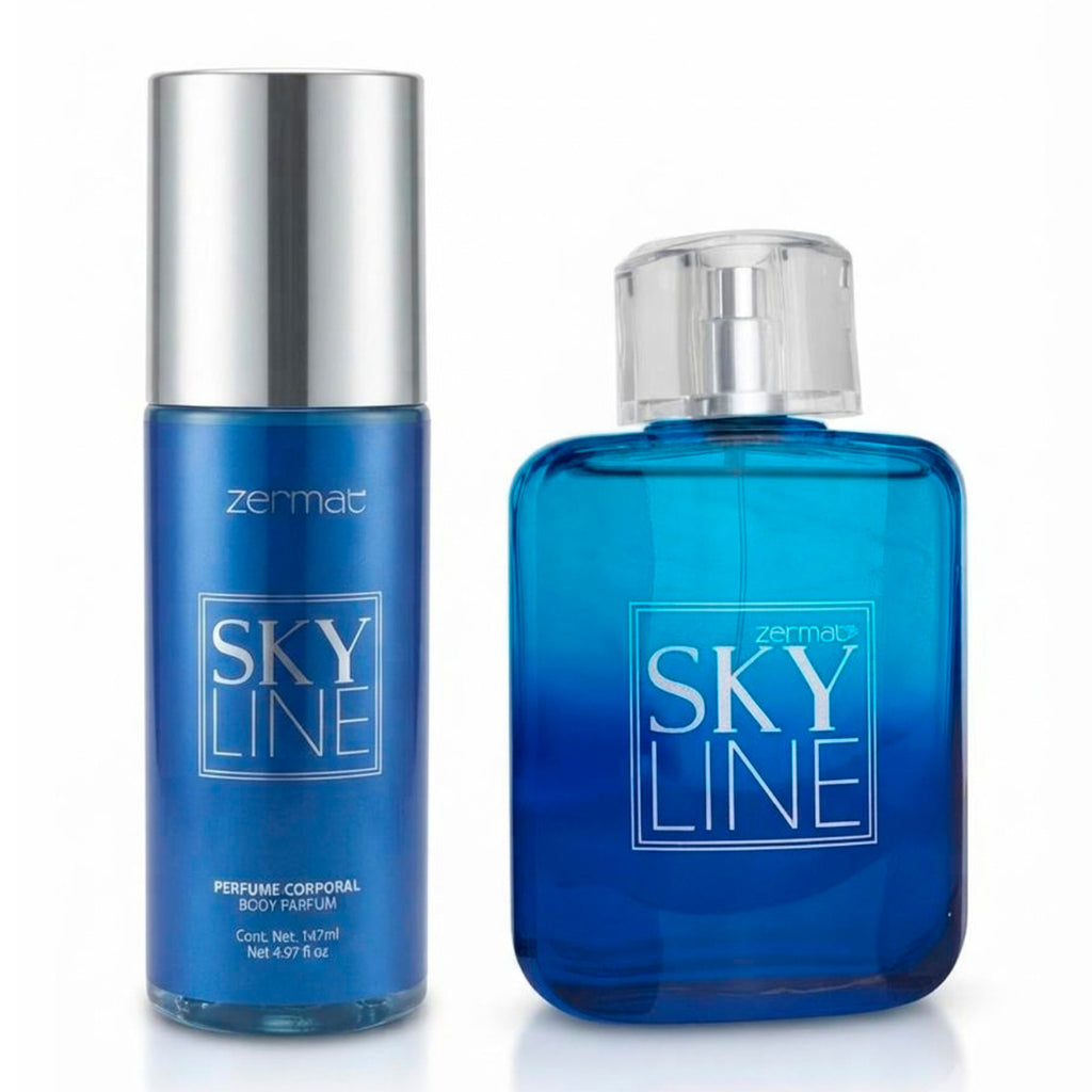 Perfume Hombre Zermat Sky Line Estuche Fresco Maderoso