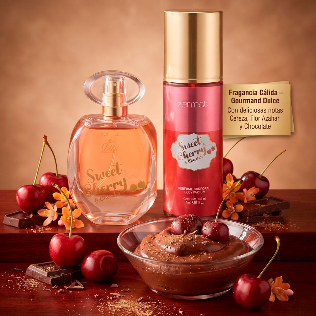 Perfume Mujer Zermat Sweet Cherry Dulce Kit 2 Piezas
