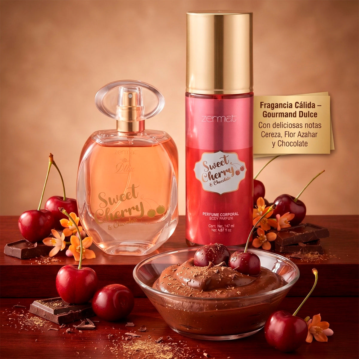 Perfume Mujer Zermat Sweet Cherry Dulce Kit 2 Piezas