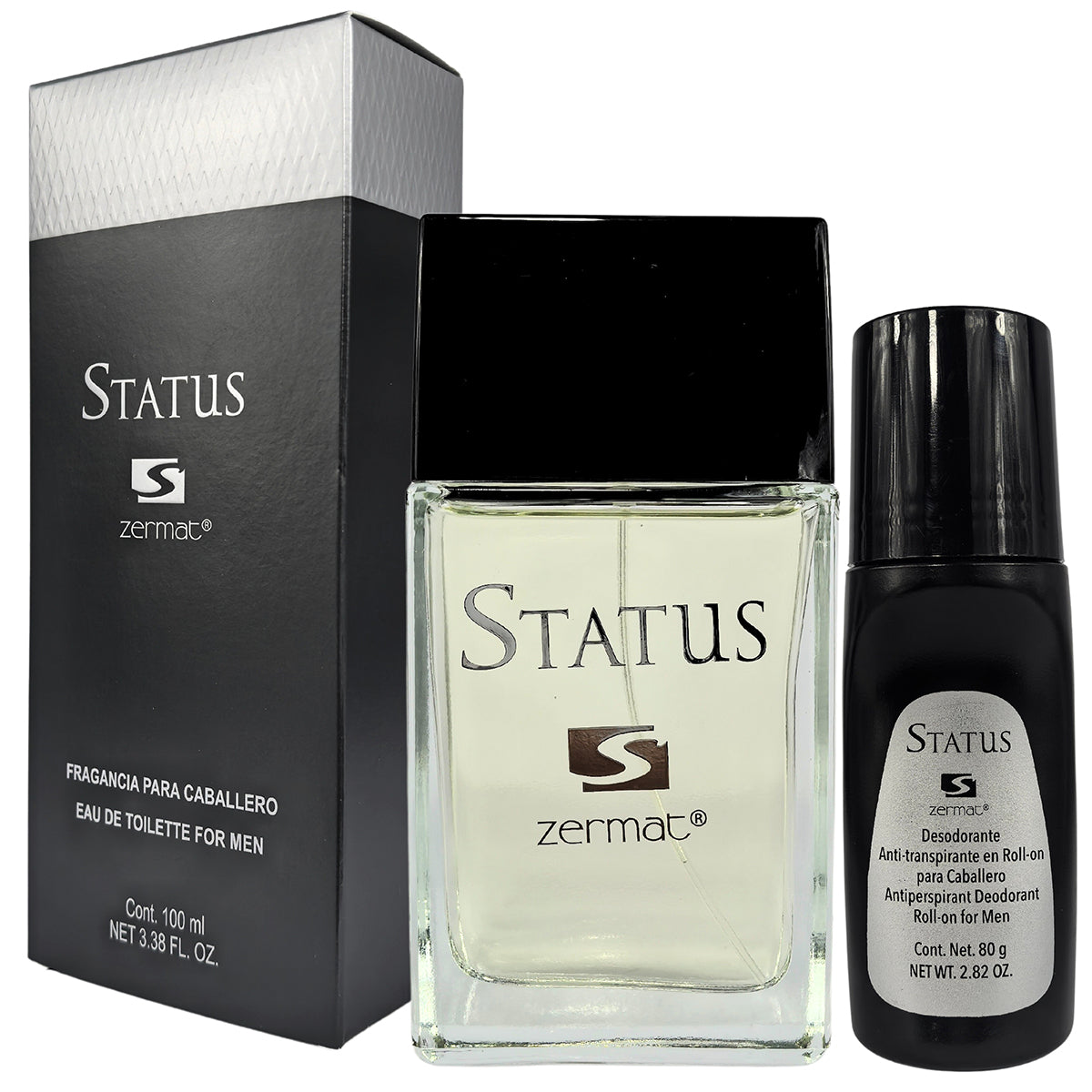 Paquete Perfume Zermat Status 100ml Caballero + Desodorante