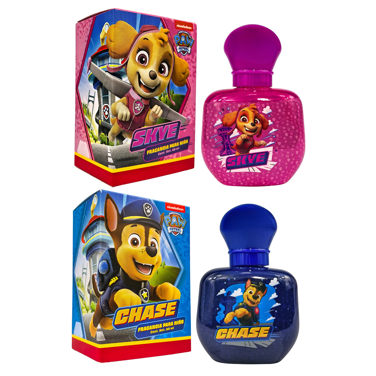 Set perfumes Zermat Paw Patrol Chase y Skye niño niña