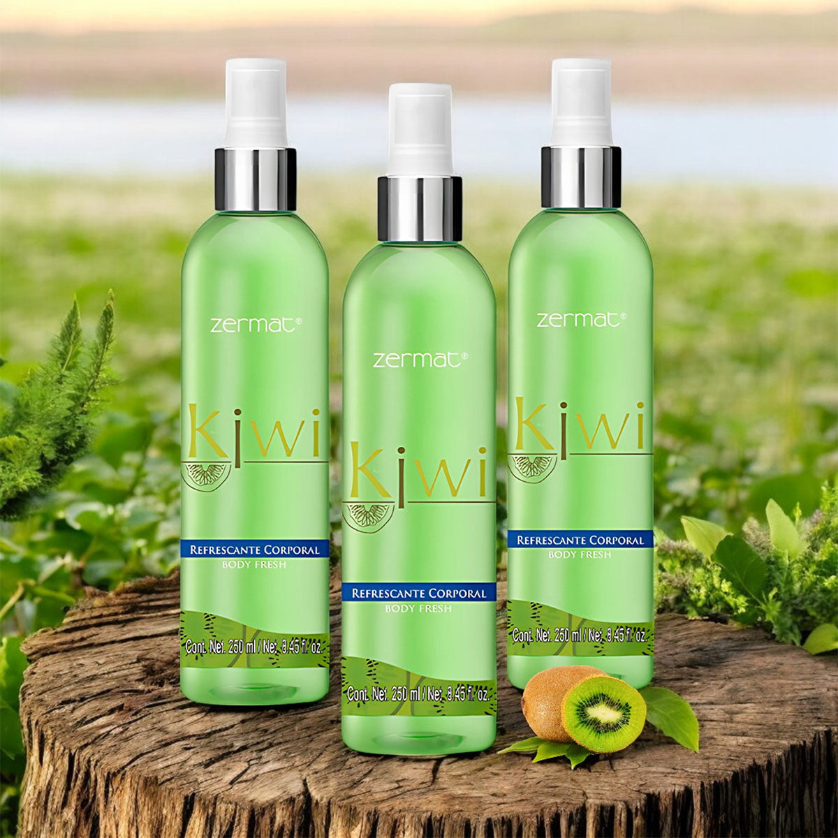 Set De 3 Lociones refrescantes Kiwi Zermat 250 ml