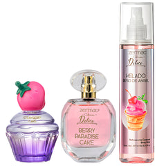 Set 3 perfumes Zermat mujer body mist fragancia dulce