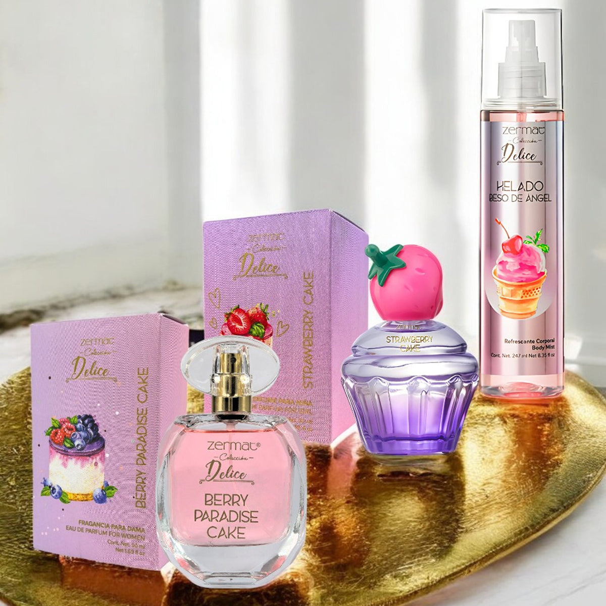 Set 3 perfumes Zermat mujer fragancia dulce gourmet