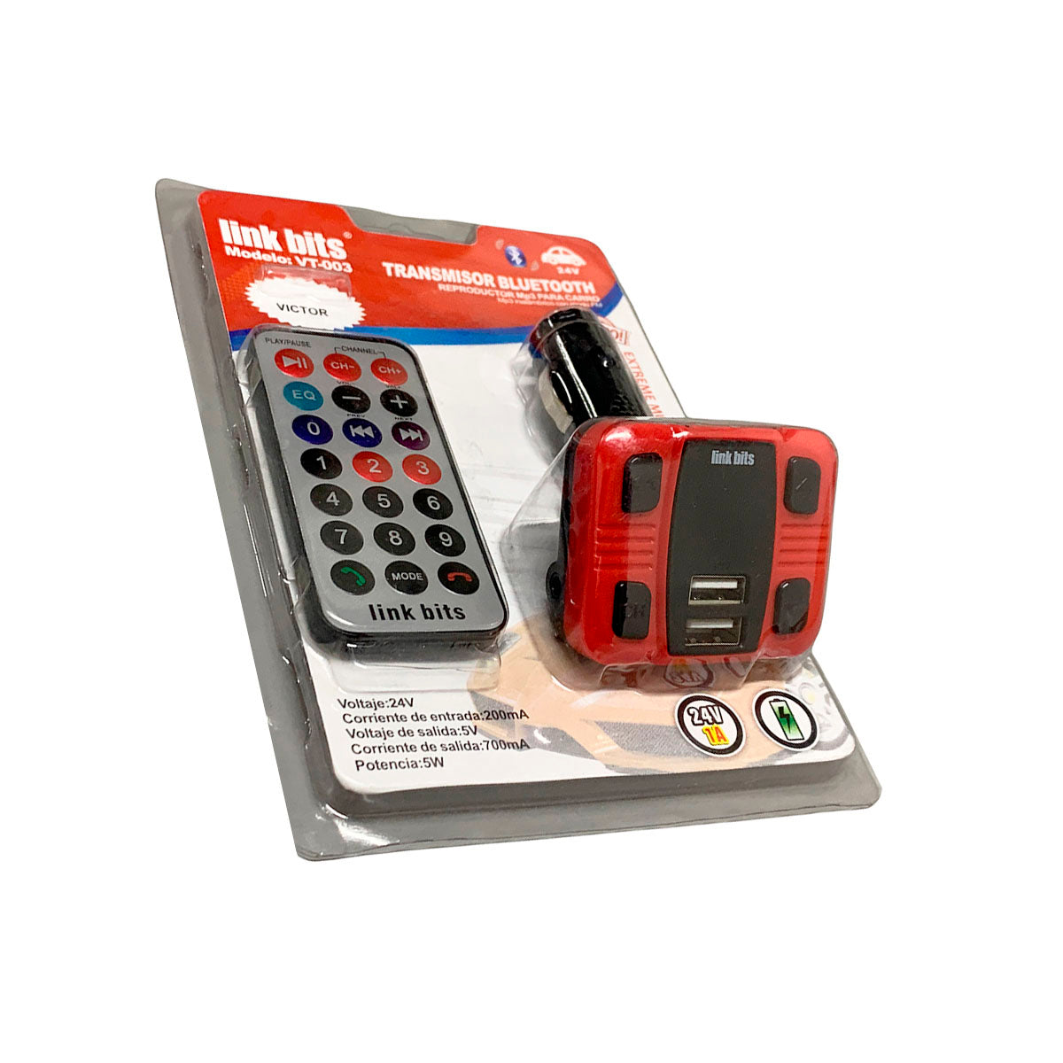 KIT PARA AUTO BLUETOOTH LINK BITS MOD TR-005BC