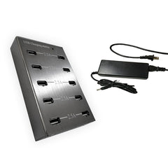 Multiconector De Carga Estandar Con 10 Puertos Usb - Gris