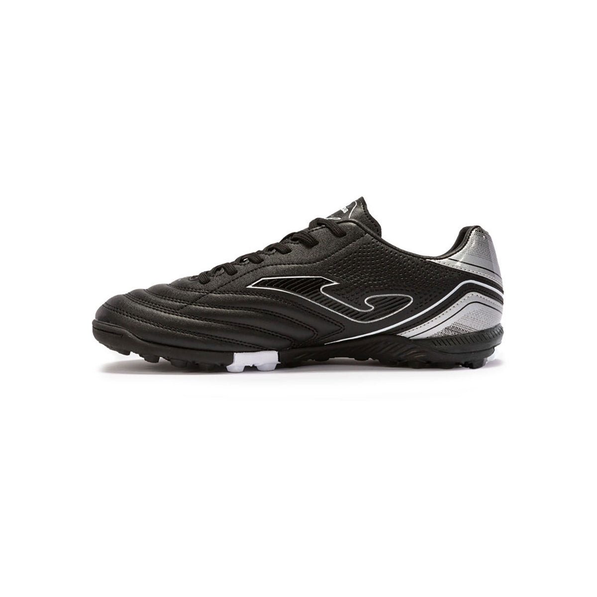 Tenis Fútbol Rápido Joma Turf Negro Diseño Clásico Resistente