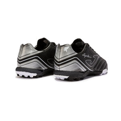 Tenis Fútbol Rápido Joma Turf Negro Diseño Clásico Resistente