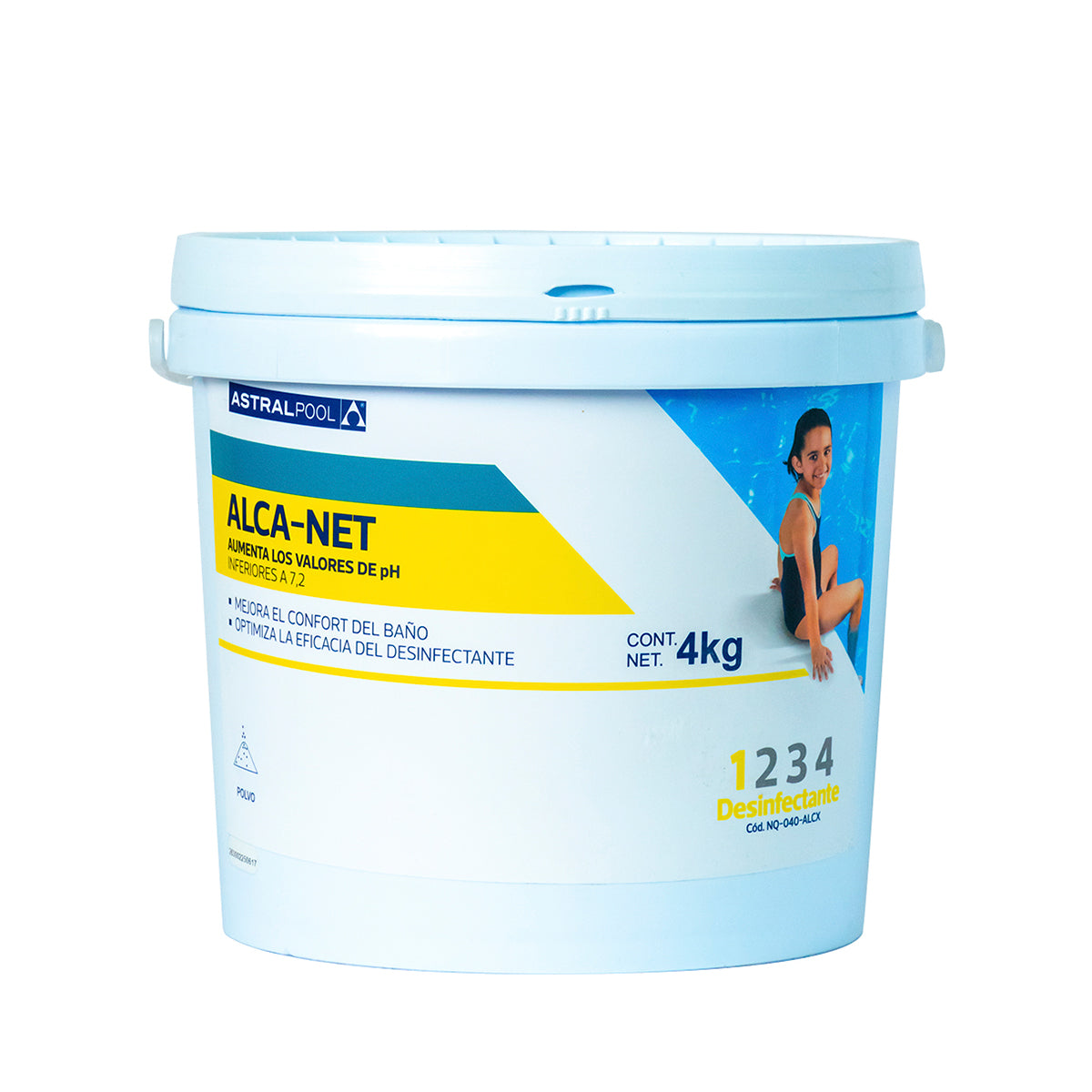 Alcalinizante Astral Pool polvo 4kg estabilizador pH alberca-4 KG