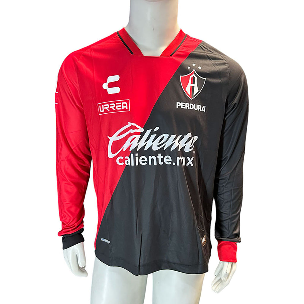 Jersey Charly Jugador Atlas Manga Larga Local 2023/2024 Rojo/Negro Talla M